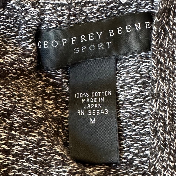 **GEOFFREY BEENE* Heather Gray Sport Long Sleeve V-Neck Sweater Size Medium - Picture 6 of 7